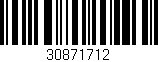 Código de barras (EAN, GTIN, SKU, ISBN): '30871712'