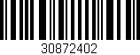 Código de barras (EAN, GTIN, SKU, ISBN): '30872402'