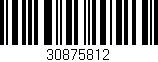 Código de barras (EAN, GTIN, SKU, ISBN): '30875812'