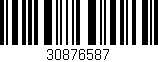 Código de barras (EAN, GTIN, SKU, ISBN): '30876587'