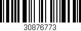 Código de barras (EAN, GTIN, SKU, ISBN): '30876773'