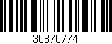 Código de barras (EAN, GTIN, SKU, ISBN): '30876774'