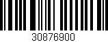 Código de barras (EAN, GTIN, SKU, ISBN): '30876900'