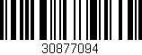 Código de barras (EAN, GTIN, SKU, ISBN): '30877094'