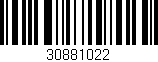 Código de barras (EAN, GTIN, SKU, ISBN): '30881022'