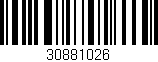 Código de barras (EAN, GTIN, SKU, ISBN): '30881026'