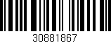Código de barras (EAN, GTIN, SKU, ISBN): '30881867'