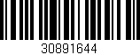 Código de barras (EAN, GTIN, SKU, ISBN): '30891644'