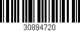Código de barras (EAN, GTIN, SKU, ISBN): '30894720'