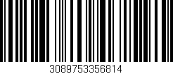 Código de barras (EAN, GTIN, SKU, ISBN): '3089753356814'
