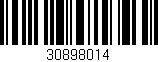 Código de barras (EAN, GTIN, SKU, ISBN): '30898014'