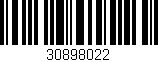 Código de barras (EAN, GTIN, SKU, ISBN): '30898022'
