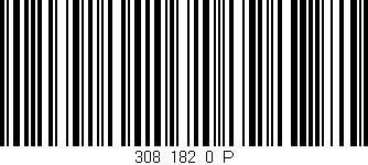 Código de barras (EAN, GTIN, SKU, ISBN): '308_182_0_P'