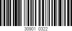 Código de barras (EAN, GTIN, SKU, ISBN): '30901/0322'