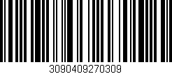 Código de barras (EAN, GTIN, SKU, ISBN): '3090409270309'