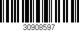 Código de barras (EAN, GTIN, SKU, ISBN): '30908597'