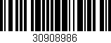 Código de barras (EAN, GTIN, SKU, ISBN): '30908986'