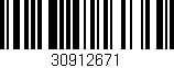 Código de barras (EAN, GTIN, SKU, ISBN): '30912671'