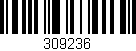 Código de barras (EAN, GTIN, SKU, ISBN): '309236'
