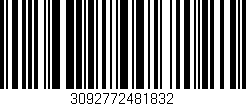 Código de barras (EAN, GTIN, SKU, ISBN): '3092772481832'