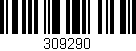 Código de barras (EAN, GTIN, SKU, ISBN): '309290'