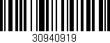 Código de barras (EAN, GTIN, SKU, ISBN): '30940919'