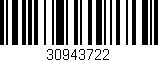 Código de barras (EAN, GTIN, SKU, ISBN): '30943722'