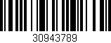 Código de barras (EAN, GTIN, SKU, ISBN): '30943789'