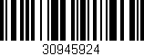 Código de barras (EAN, GTIN, SKU, ISBN): '30945924'