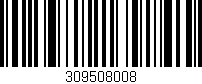 Código de barras (EAN, GTIN, SKU, ISBN): '309508008'