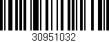 Código de barras (EAN, GTIN, SKU, ISBN): '30951032'