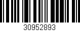 Código de barras (EAN, GTIN, SKU, ISBN): '30952893'