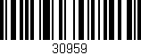 Código de barras (EAN, GTIN, SKU, ISBN): '30959'