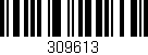 Código de barras (EAN, GTIN, SKU, ISBN): '309613'