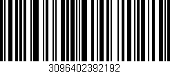 Código de barras (EAN, GTIN, SKU, ISBN): '3096402392192'
