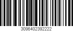Código de barras (EAN, GTIN, SKU, ISBN): '3096402392222'