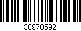 Código de barras (EAN, GTIN, SKU, ISBN): '30970592'