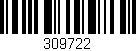 Código de barras (EAN, GTIN, SKU, ISBN): '309722'