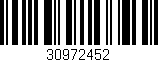 Código de barras (EAN, GTIN, SKU, ISBN): '30972452'