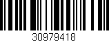 Código de barras (EAN, GTIN, SKU, ISBN): '30979418'