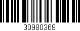 Código de barras (EAN, GTIN, SKU, ISBN): '30980369'