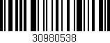 Código de barras (EAN, GTIN, SKU, ISBN): '30980538'