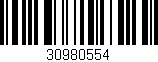 Código de barras (EAN, GTIN, SKU, ISBN): '30980554'
