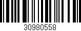 Código de barras (EAN, GTIN, SKU, ISBN): '30980558'