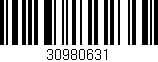 Código de barras (EAN, GTIN, SKU, ISBN): '30980631'