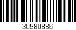 Código de barras (EAN, GTIN, SKU, ISBN): '30980886'