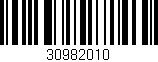 Código de barras (EAN, GTIN, SKU, ISBN): '30982010'
