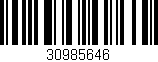 Código de barras (EAN, GTIN, SKU, ISBN): '30985646'