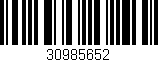 Código de barras (EAN, GTIN, SKU, ISBN): '30985652'