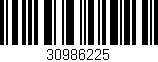 Código de barras (EAN, GTIN, SKU, ISBN): '30986225'